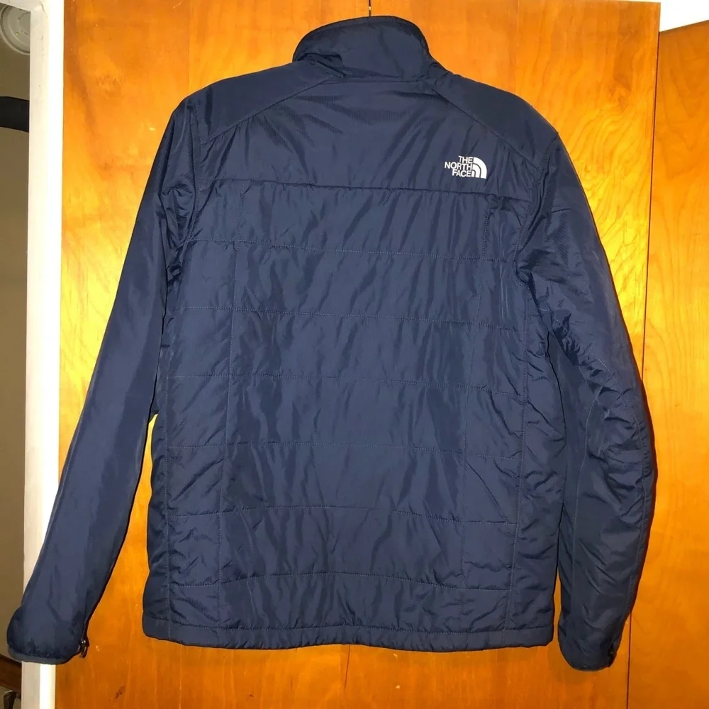 Men north face navy jacket coat size Medium M